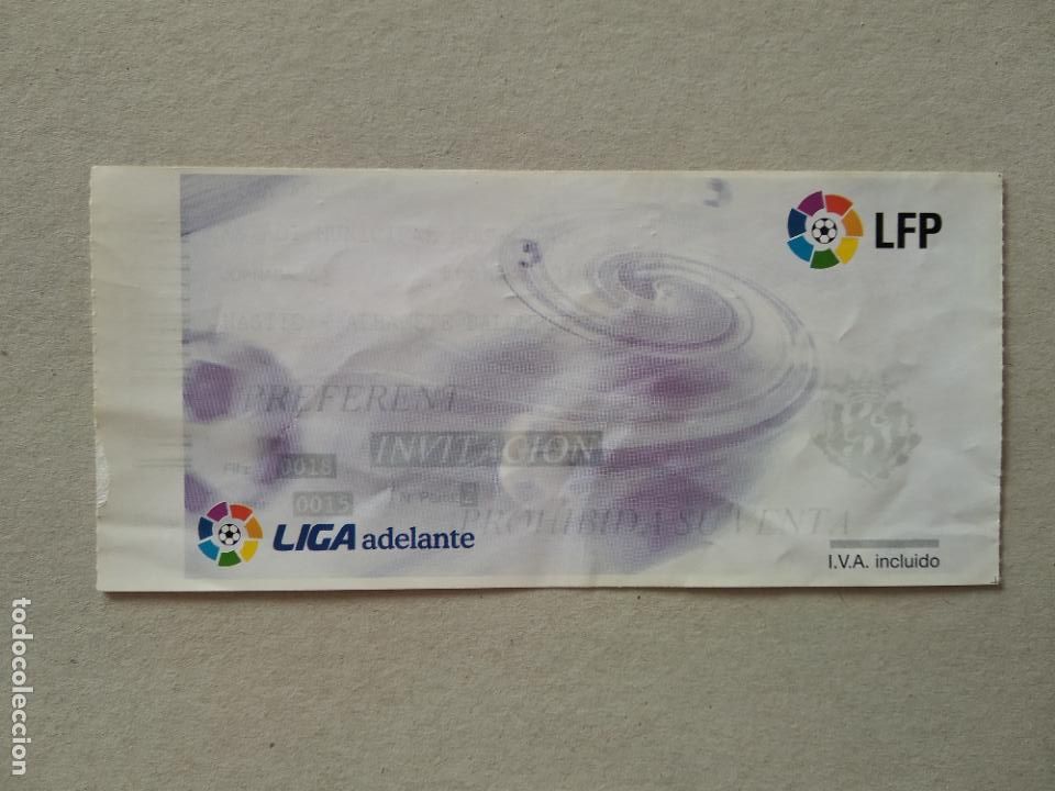 Collezionismo sportivo: ENTRADA PARTIDO FUTBOL NASTIC TARRAGONA VS ALBACETE LIGA ADELANTE NOU ESTADI