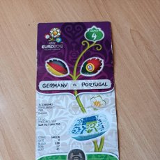 Coleccionismo deportivo: ENTRADA EURO 2012 ALEMANIA- PORTUGAL, PARTIDO 4