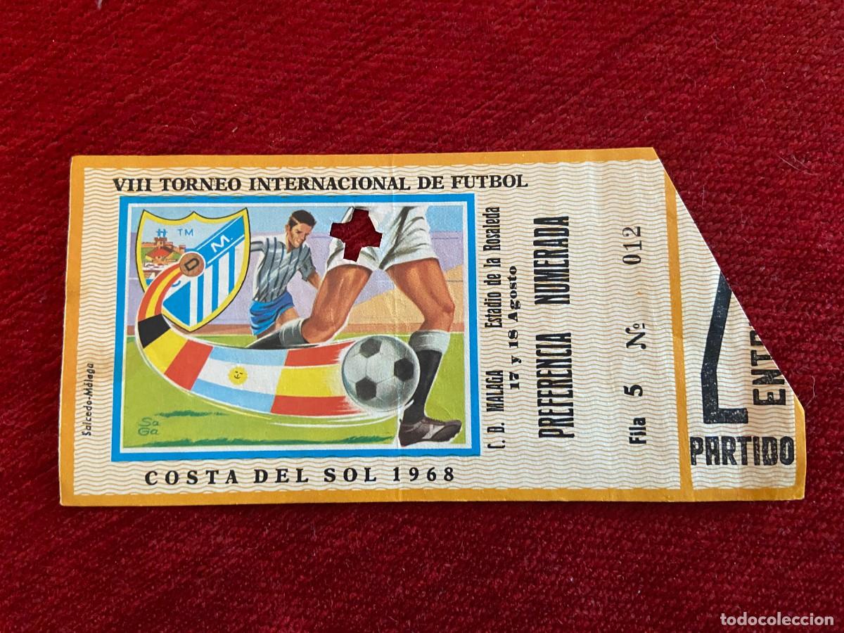 Sammelleidenschaft Sport: R25114 ENTRADA TICKET VIII TROFEO COSTA DEL SOL 1968 ANDERLECHT 3-1 REAL MADRID MATCH 2