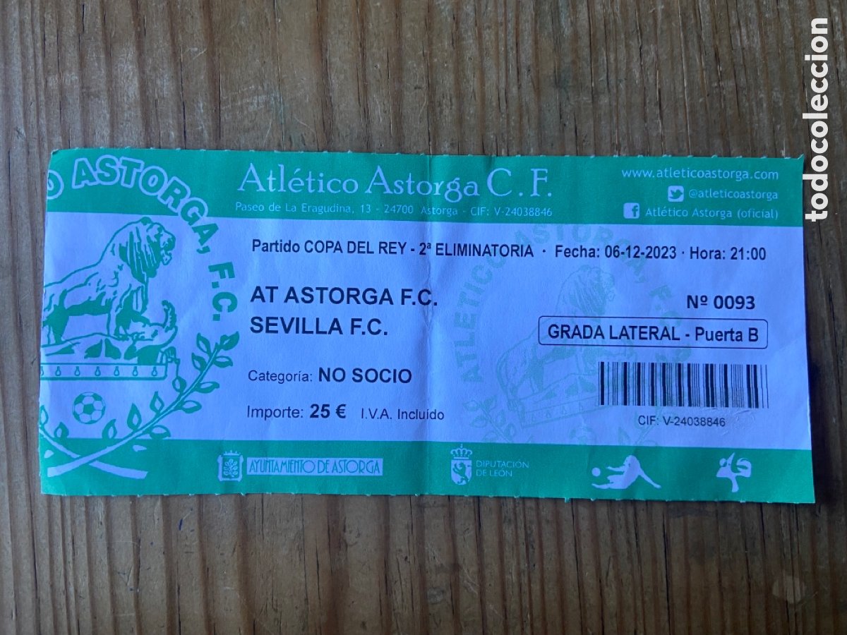 Entradas astorga sevilla copa del rey