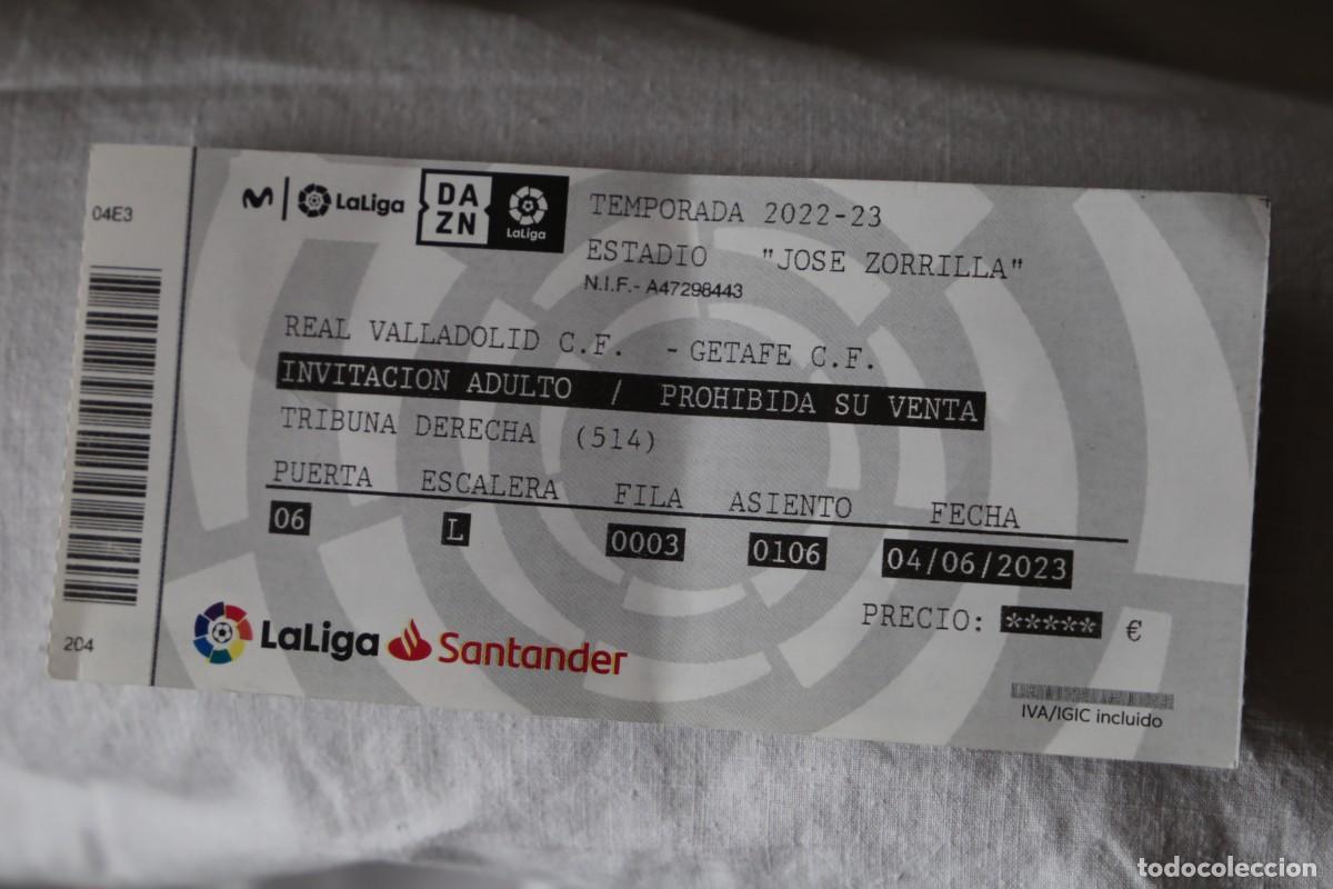 Entradas real valladolid getafe