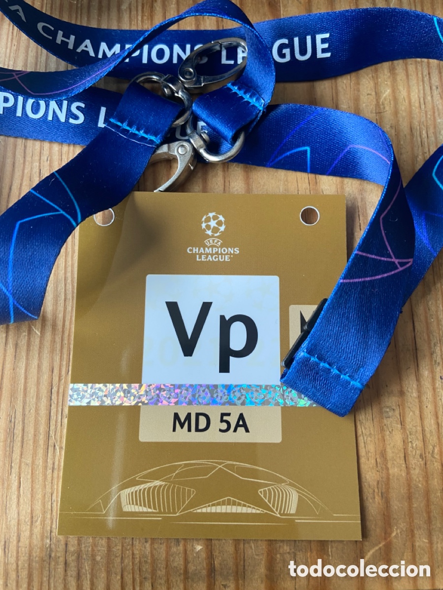 Coleccionismo deportivo: R25477 ENTRADA TICKET ACREDITACION MD 5A BARCELONA BENFICA UEFA CHAMPIONS 2021 2022