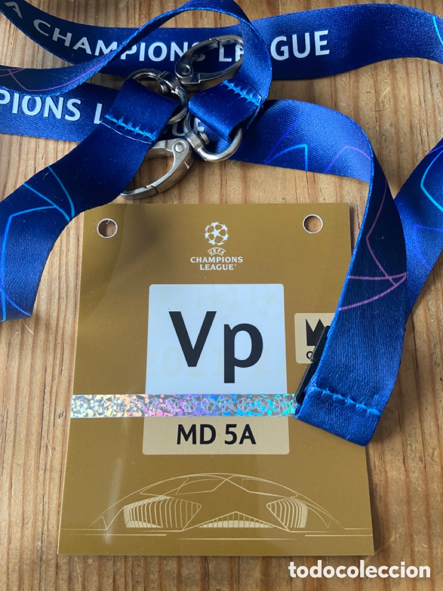 Coleccionismo deportivo: R25479 ENTRADA TICKET ACREDITACION MD 5A BARCELONA BENFICA UEFA CHAMPIONS 2021 2022