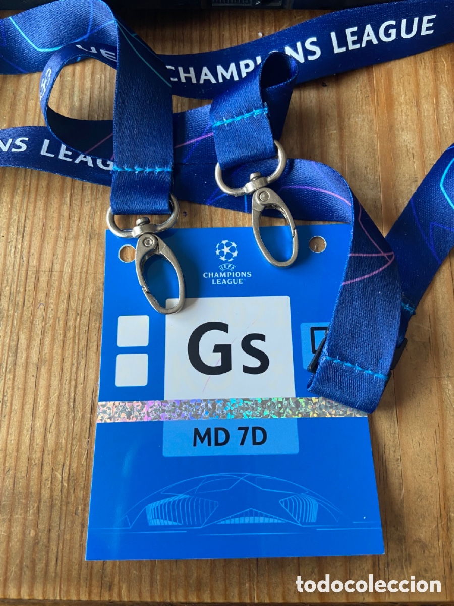 Coleccionismo deportivo: R25491 ENTRADA TICKET ACREDITACION MD 7D BENFICA AJAX AMSTERDAM UEFA CHAMPIONS 2021 2022