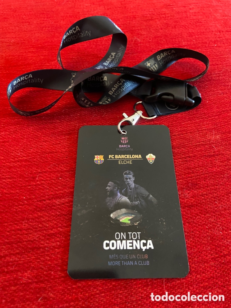 Collectionnisme sportif: R27158 ENTRADA TICKET ACREDITACION DE JONG MEMPHIS BARCELONA ELCHE 2021 2022 ROOKIE PRIMER GOL GAVI