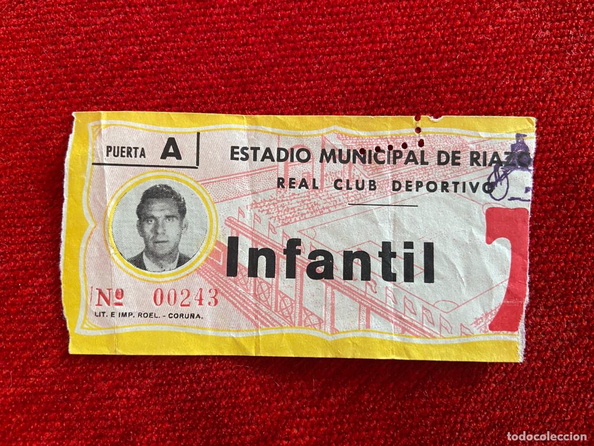 Sammelleidenschaft Sport: R27228 ENTRADA TICKET FUTBOL REAL CLUB DEPORTIVO CORU&Ntilde;A CONTROL 7 RIAZOR A&Ntilde;OS 40 50