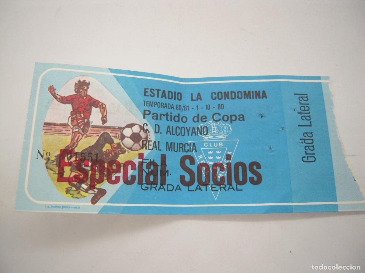 Coleccionismo deportivo: entrada de futbol a&ntilde;os 80