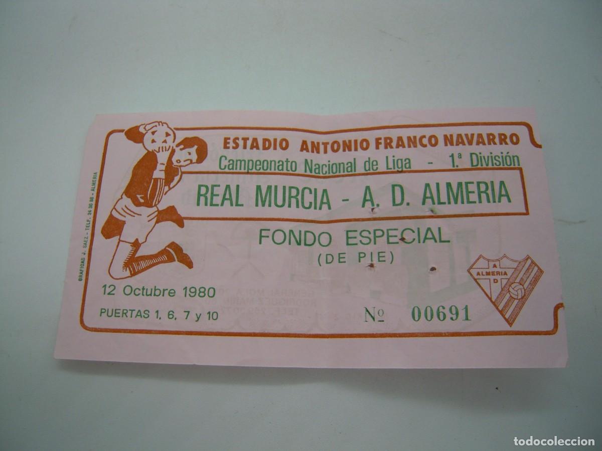 Coleccionismo deportivo: entrada de futbol a&ntilde;os 80