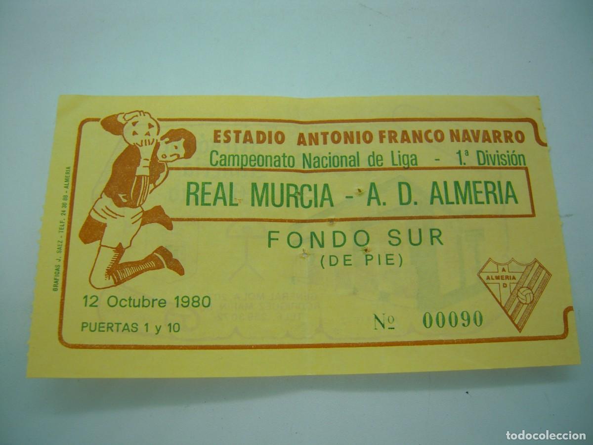 Coleccionismo deportivo: entrada de futbol a&ntilde;os 80