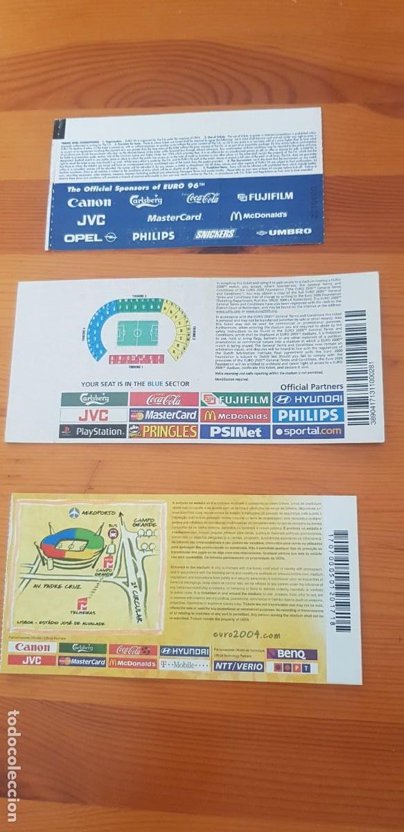 Coleccionismo deportivo: EUROCOPA 1996, 2000, 2004. - Foto 2