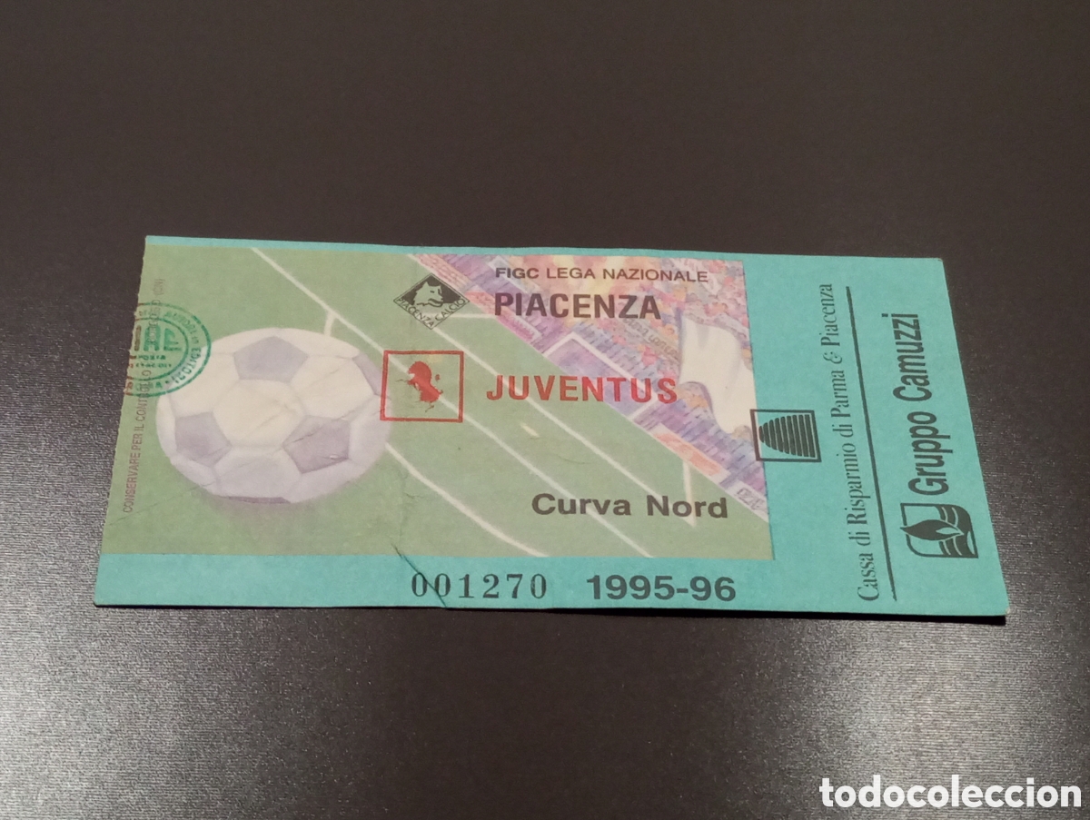 Coleccionismo deportivo: ENTRADA PIACENZA 0-4 JUVENTUS LIGA ITALIANA 1995 1996