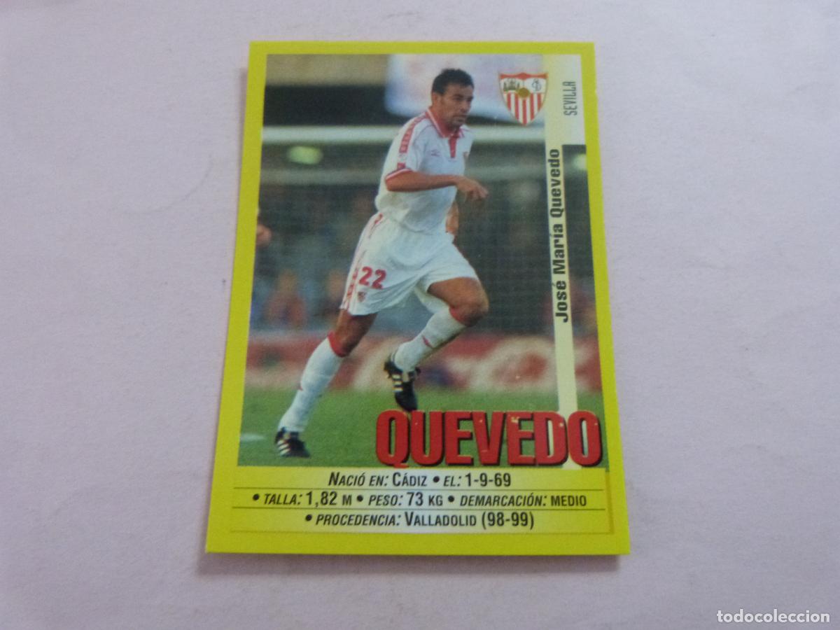 Coleccionismo deportivo: CROMO FUTBOL QUEVEDO SEVILLA F.C. SIN PEGAR N&ordm; 372 LIGA 1999-2000/99-00 PANINI