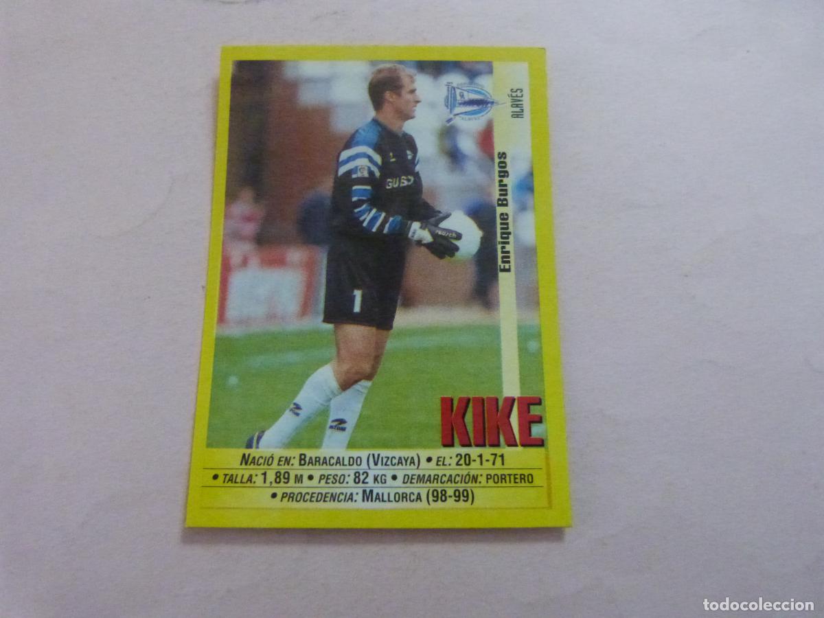 Sports collectibles: CROMO FUTBOL KIKE DEPORTIVO ALAVES SIN PEGAR N&ordm; 287 LIGA 1999-2000/99-00 PANINI