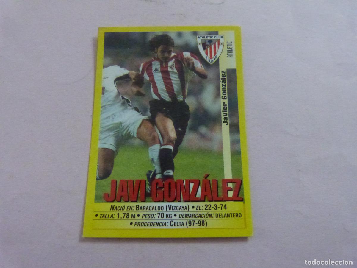 Sports collectibles: CROMO FUTBOL JAVI GONZALEZ ATH. BILBAO SIN PEGAR N&ordm; 149 LIGA 1999-2000/99-00 PANINI