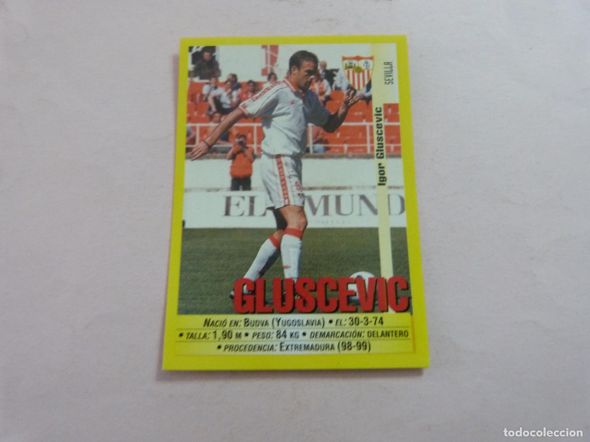 Sports collectibles: CROMO FUTBOL GLUSCEVIC SEVILLA F.C. SIN PEGAR N&ordm; 379 LIGA 1999-2000/99-00 PANINI