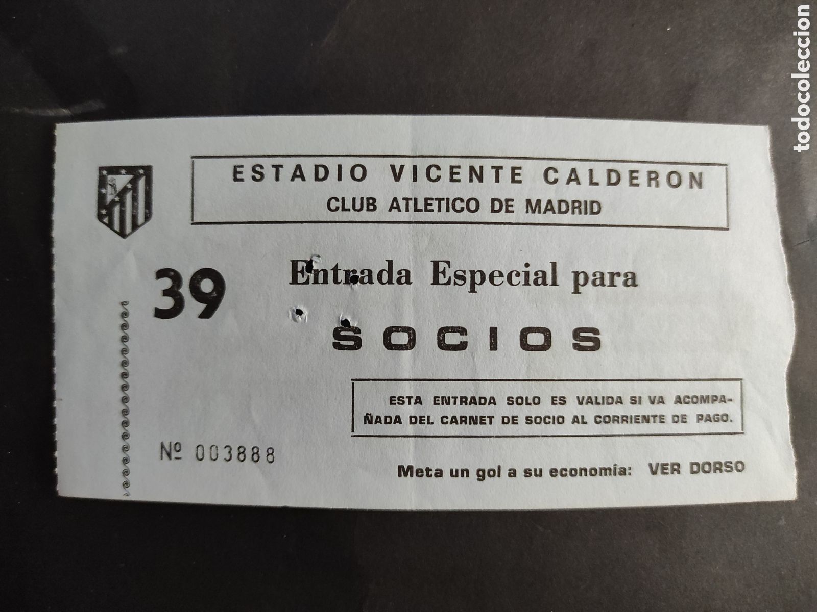 Sammelleidenschaft Sport: TICKET ENTRADA DE FUTBOL ATLETICO DE MADRID ATLETIC CLUB BILBAO - COPA DE LA LIGA 1984