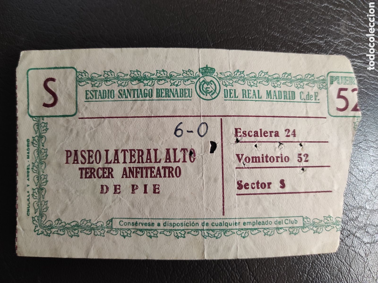 Coleccionismo deportivo: TICKET ENTRADA DE FUTBOL REAL MADRID - ROYAL ANTWERP. COPA DE EUROPA. CHAMPIONS LEAGE. 1957.