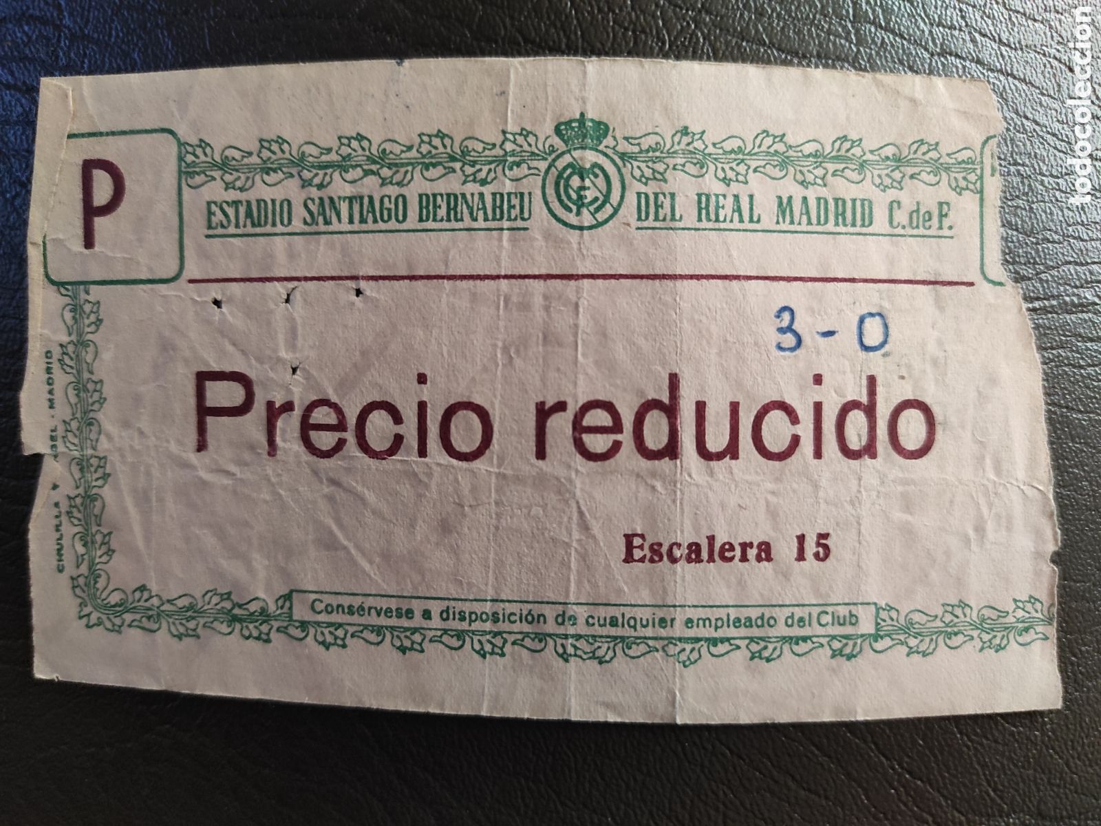 Coleccionismo deportivo: TICKET ENTRADA DE FUTBOL REAL MADRID - OSASUNA . CAMPEONATO DE LIGA. 1957/1958