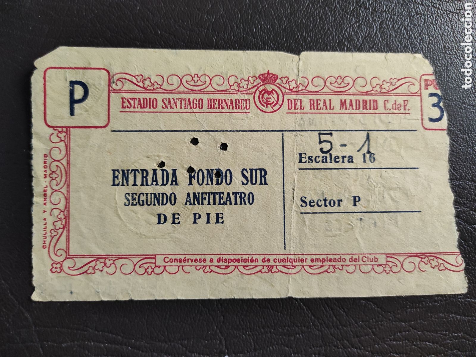 Collezionismo sportivo: TICKET ENTRADA DE FUTBOL REAL MADRID - VALLADOLID - COPA DEL GENERALISIMO. 1958
