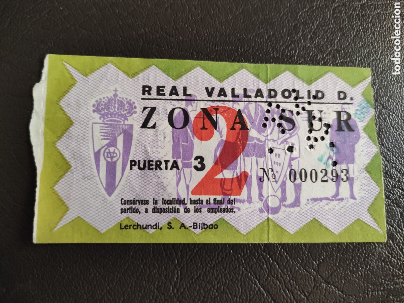 Collezionismo sportivo: TICKET ENTRADA DE FUTBOL VALLADOLID - REAL MADRID - COPA DEL GENERALISIMO. 1958