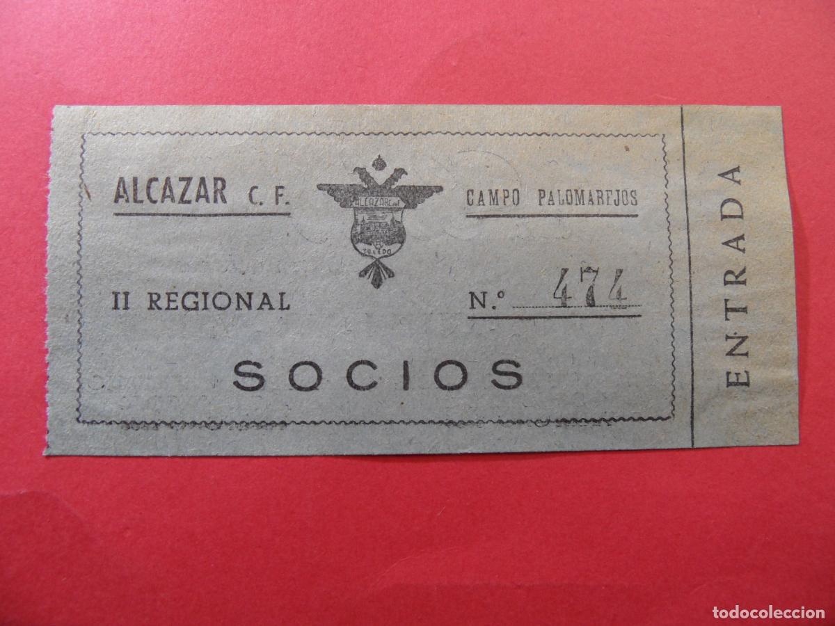 Coleccionismo deportivo: REF: LL-1234 COLECCION ref: COLTR1 CAPICUA 474 ENTRADA ALCAZAR C.F. CAMPO PALOMAREJOS