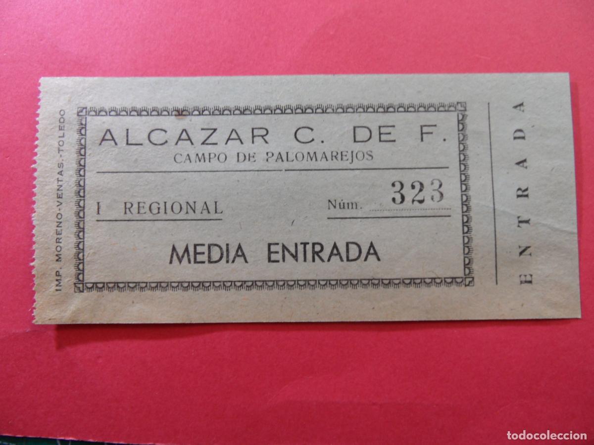 Coleccionismo deportivo: REF: LL-1234 COLECCION ref: COLTR1 CAPICUA 323 ENTRADA ALCAZAR C.F. CAMPO PALOMAREJOS