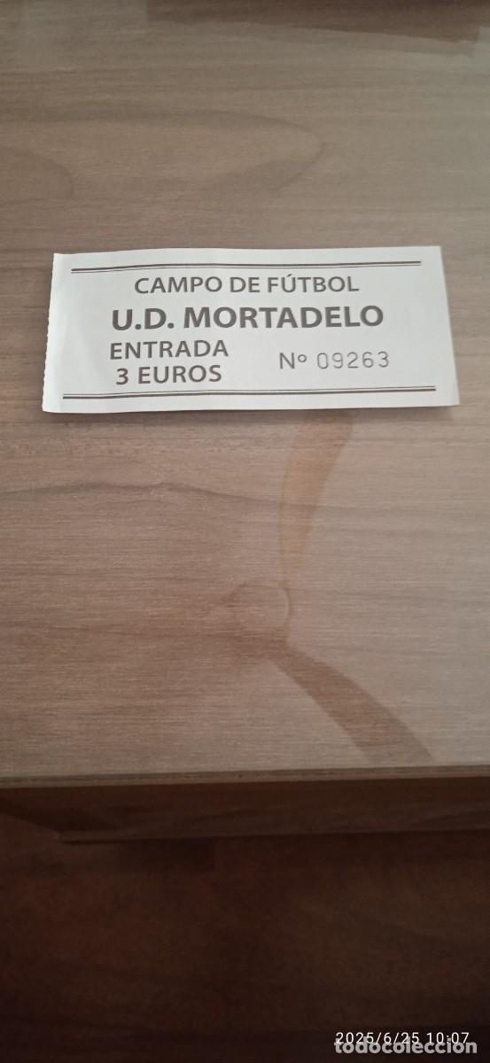 Coleccionismo deportivo: Entrada de f&uacute;tbol. UD Mortadelo, M&aacute;laga (M&aacute;laga)