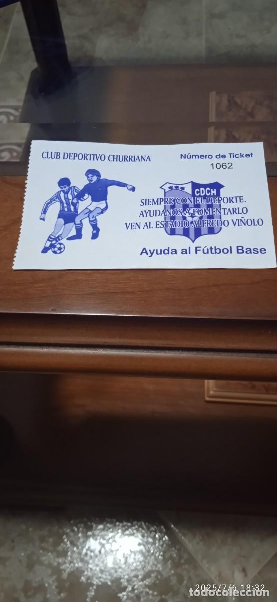 Sammelleidenschaft Sport: Entrada de f&uacute;tbol. CD Churriana, Churriana ( M&aacute;laga)