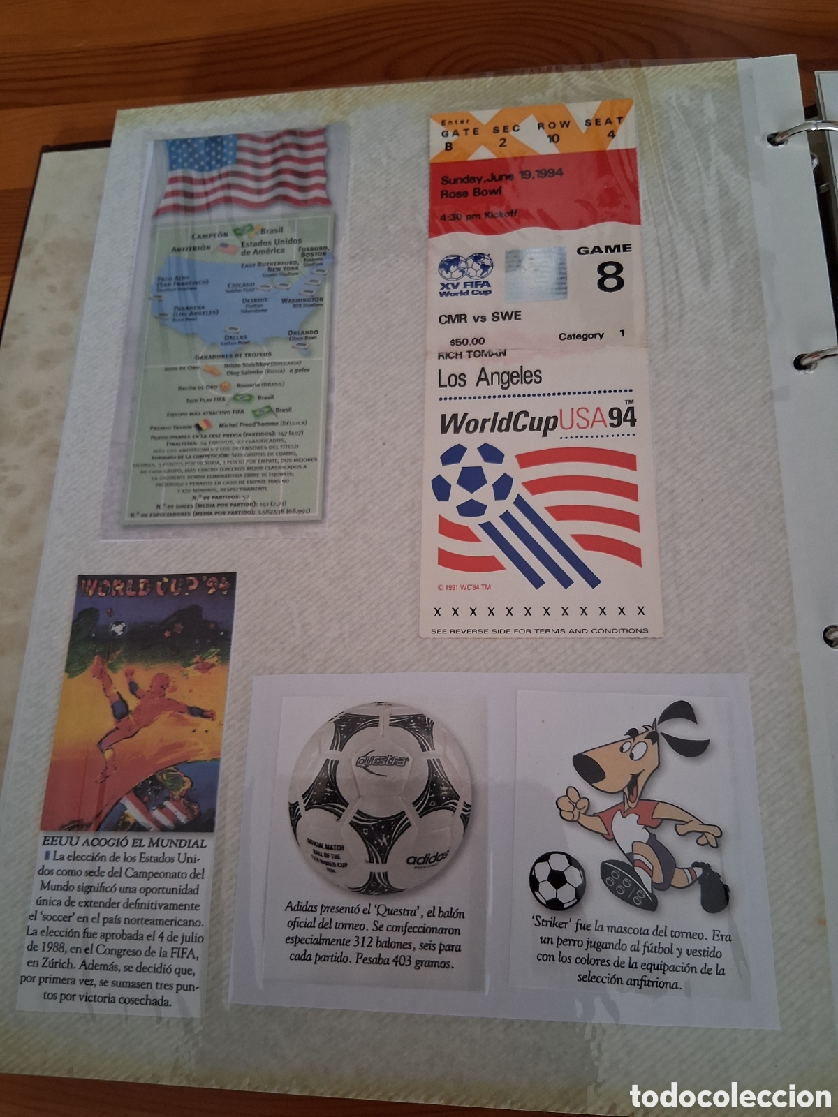 Coleccionismo deportivo: USA94 .LOS &Aacute;NGELES. 19 JUNIO - Foto 5