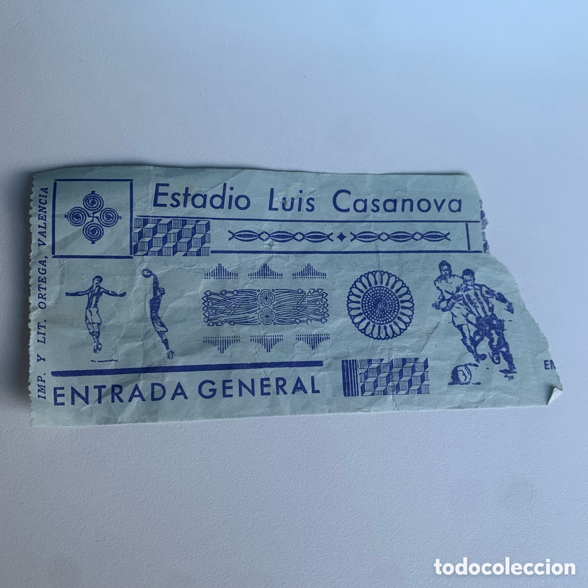 Coleccionismo deportivo: Entrada Mestalla-C&oacute;rdoba fase de ascenso segunda divisi&oacute;n B 1985