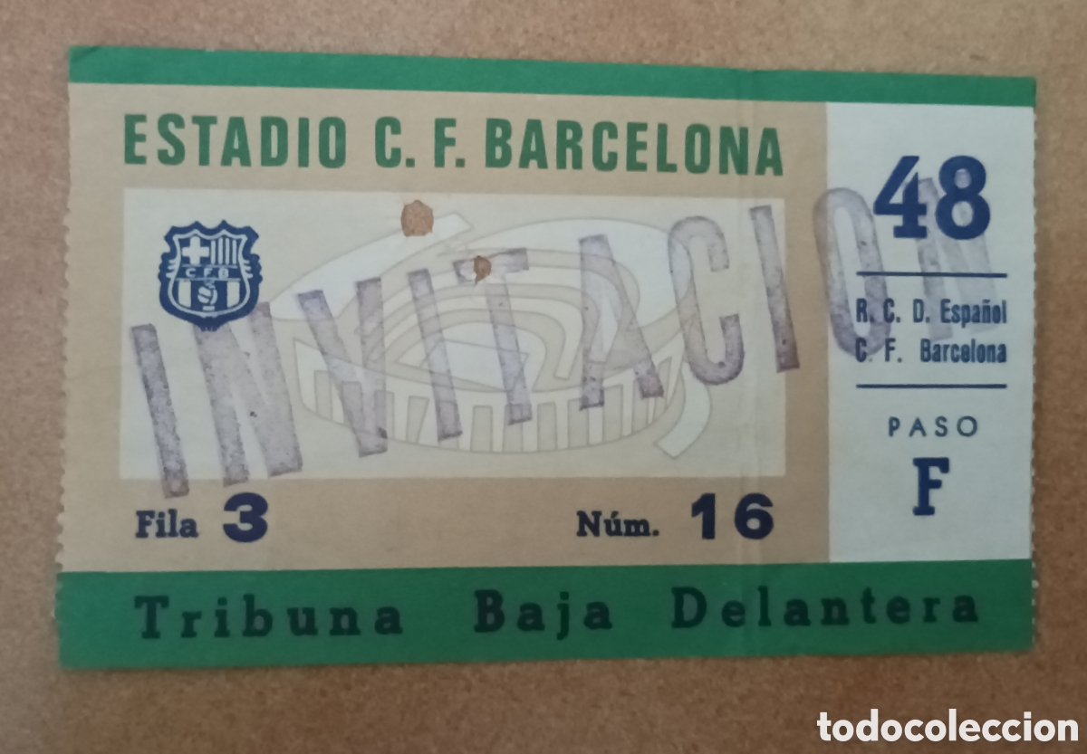 Coleccionismo deportivo: ENTRADA FUTBOL BARCELONA ESPA&Ntilde;OL