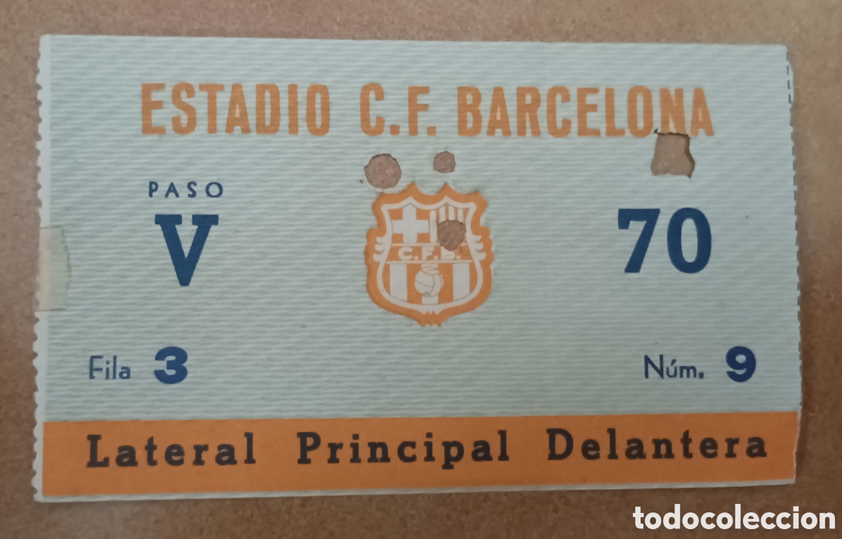 Coleccionismo deportivo: ENTRADA FUTBOL BARCELONA CASTELLON COPA