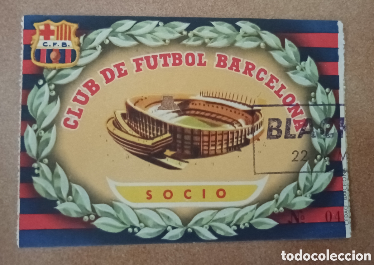 Coleccionismo deportivo: ENTRADA FUTBOL BARCELONA BLACKPOOL 1957