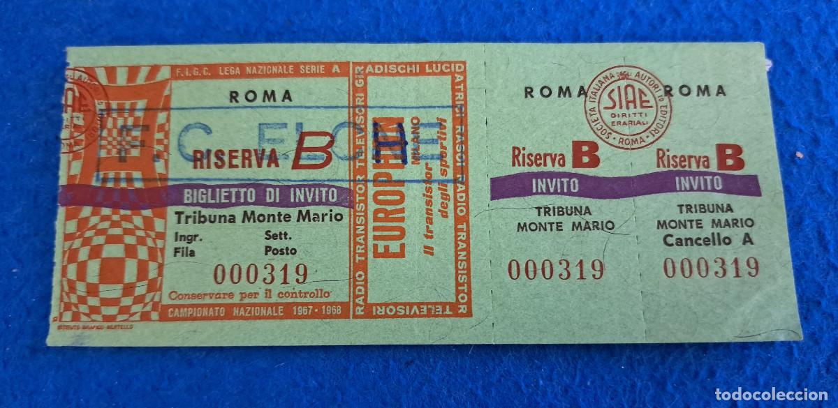 Collezionismo sportivo: ENTRADA - ROMA vs ELCHE, C.F. - AMISTOSO - 1 de Noviembre de 1967