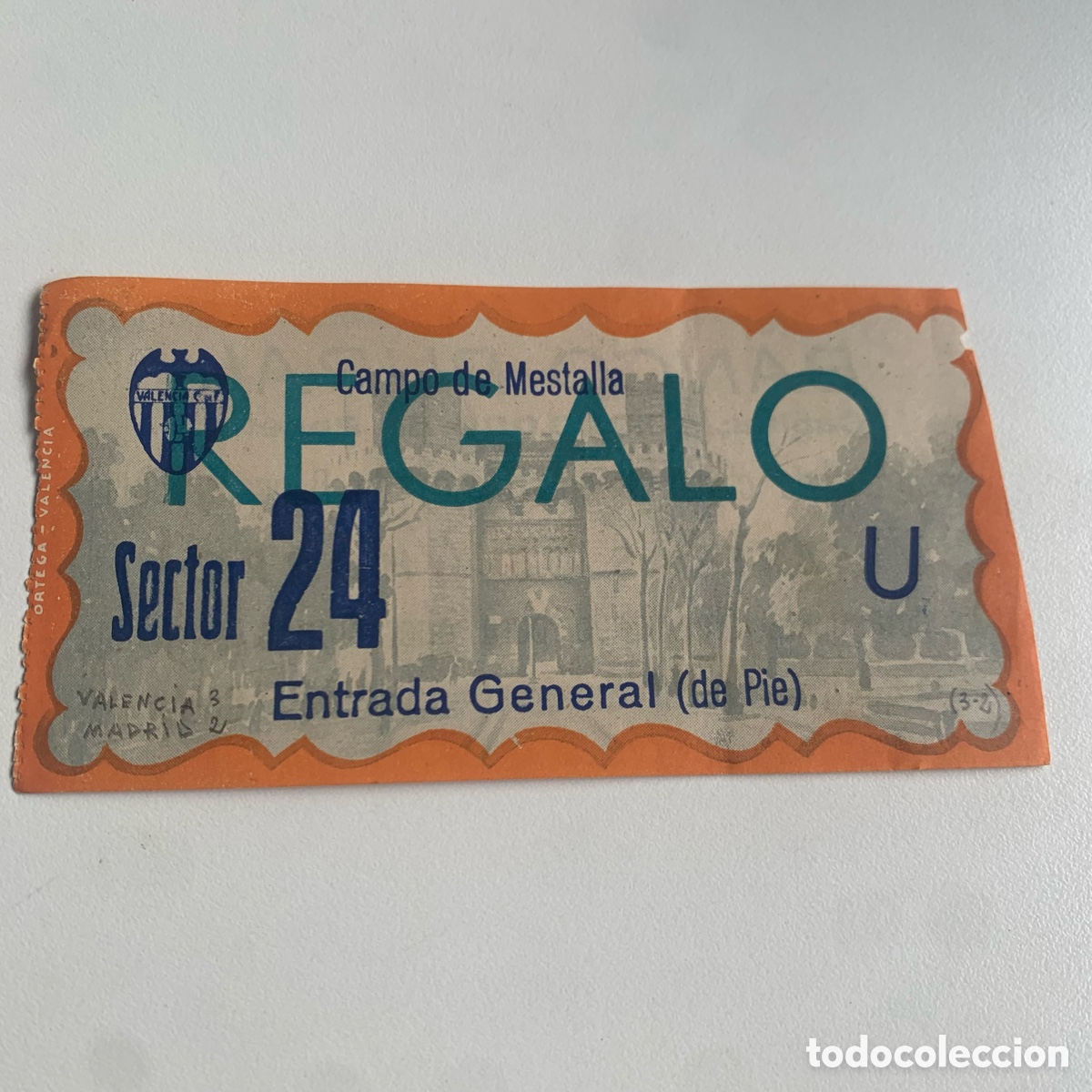 Collezionismo sportivo: Entrada valencia cf real madrid 5 octubre 1952 mestalla