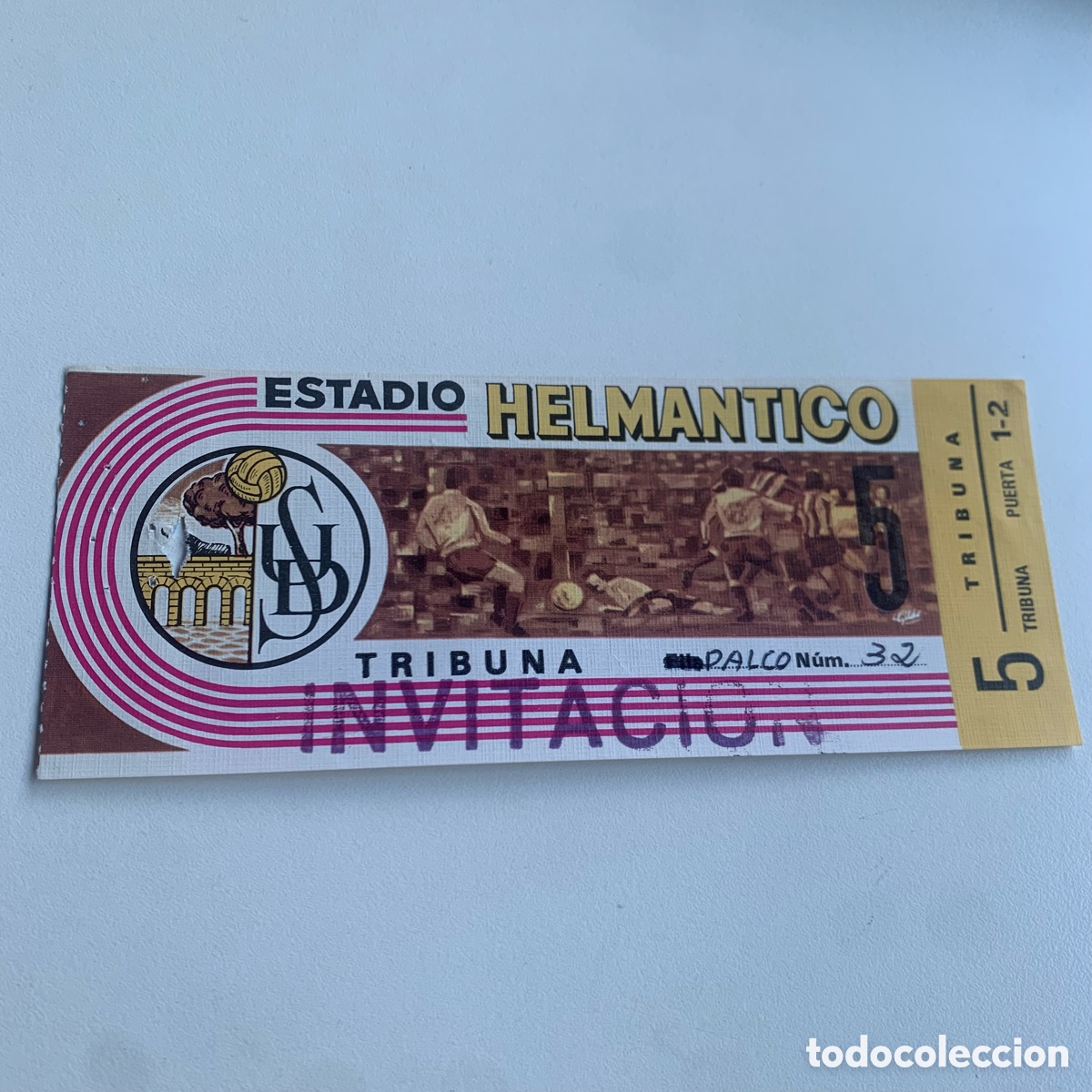 Coleccionismo deportivo: Entrada u.d. Salamanca 1979 estadio helmantico