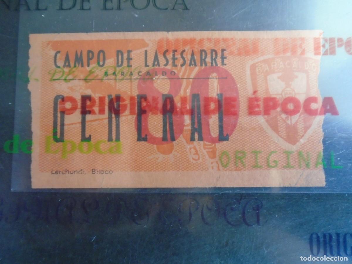 Coleccionismo deportivo: (V-986)ENTRADA TICKET BARACALDO CAMPO DE LASESARRE
