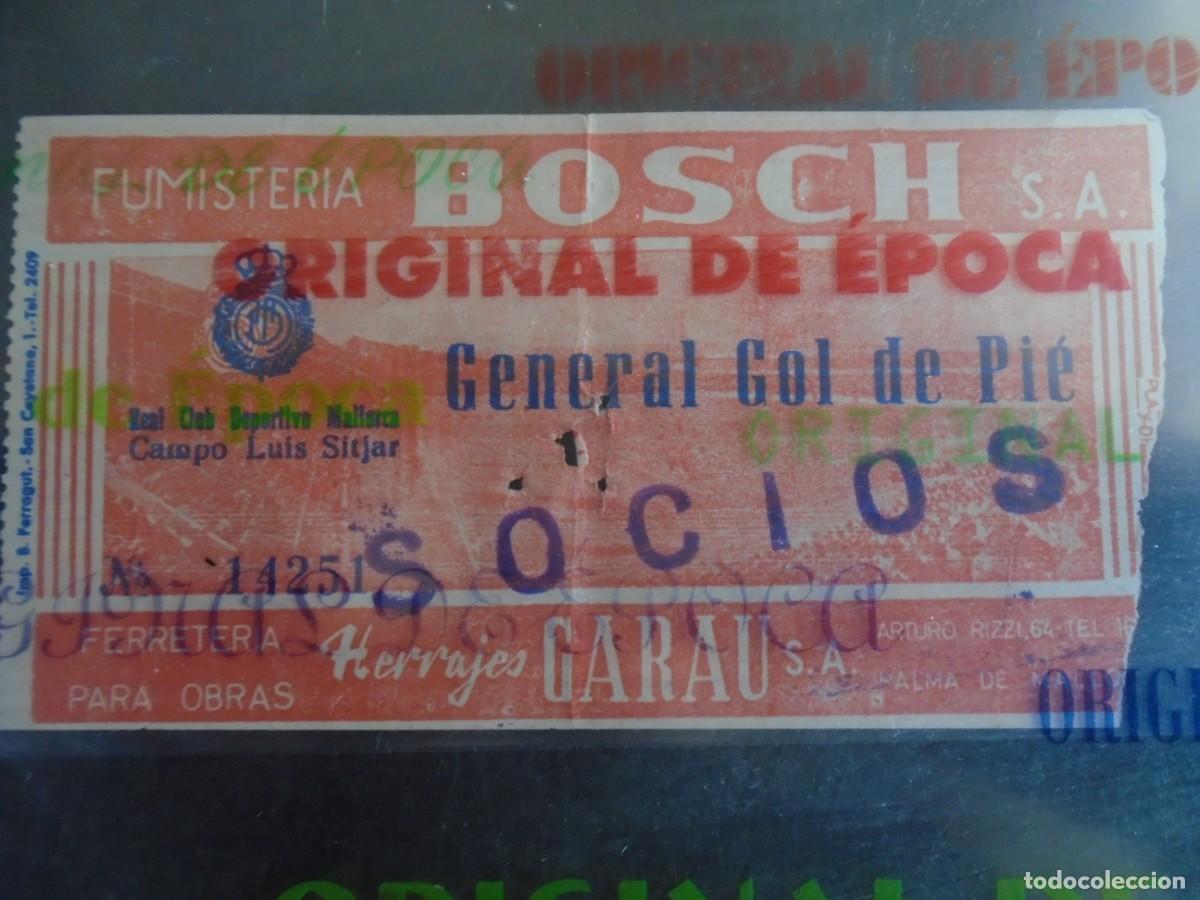 Coleccionismo deportivo: (V-990)ENTRADA TICKET REAL CLUB DEPORTIVO MALLORCA CAMPO LUIS SITJAR