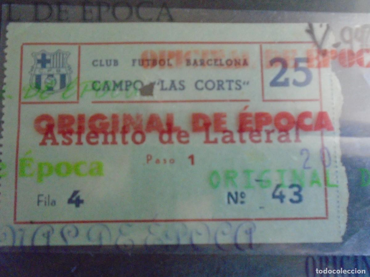 Coleccionismo deportivo: (V-998)ENTRADA TICKET C.F.BARCELONA CAMPO LAS CORTS