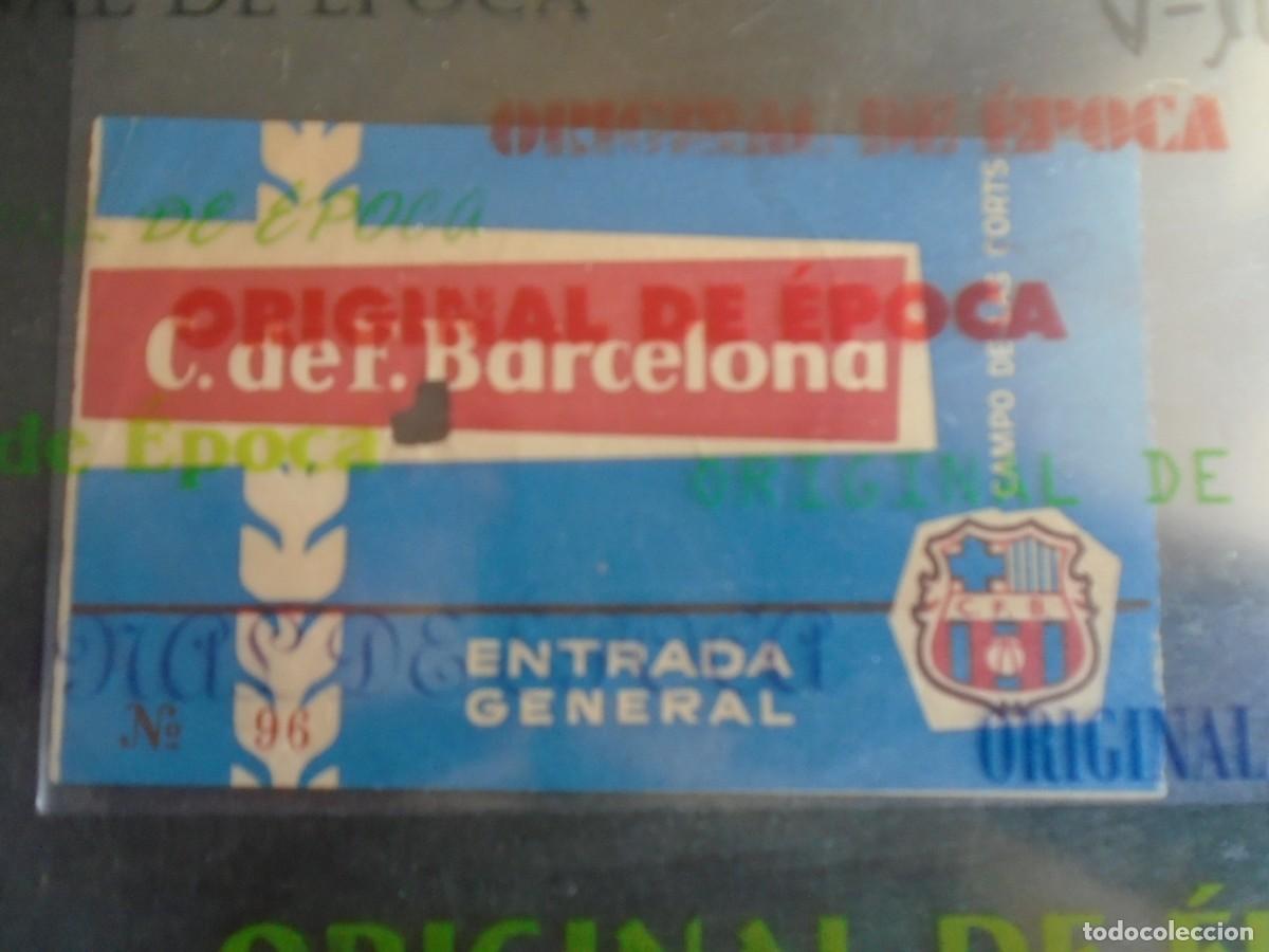 Coleccionismo deportivo: (V-1002)ENTRADA TICKET C.F.BARCELONA CAMPO DE LAS CORTS