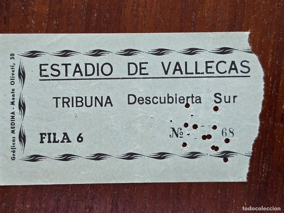 Colecionismo desportivo: Entrada de Futbol.Estadio de Vallecas.Rayo Vallecano