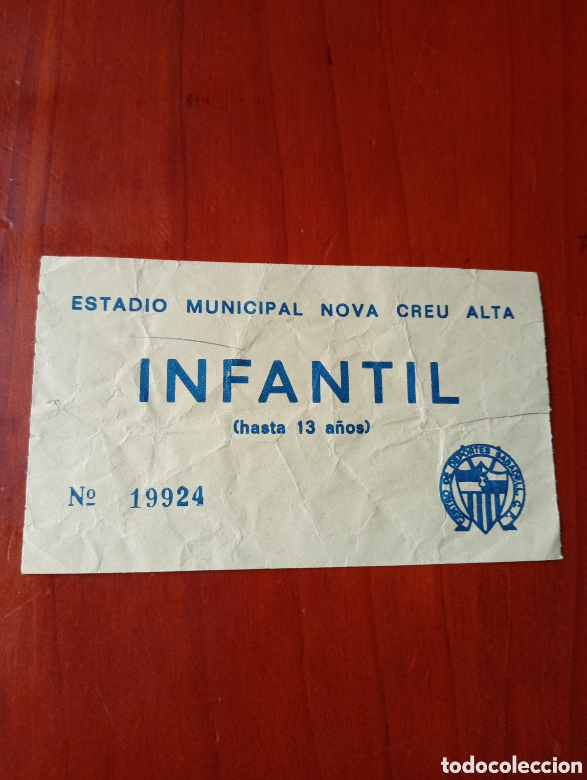 Sammelleidenschaft Sport: ENTRADA FUTBOL - ESTADIO MUNICIPAL NOVA CREU ALTA CENTRO DE DEPORTES SABADELL C. F.