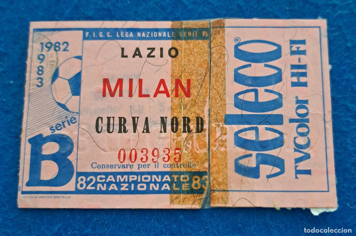 Sports collectibles: LAZIO vs MILAN - LEGA NAZIONALE SERIE B - TEMP. 1982/83 - 19 de Diciembre de 1982