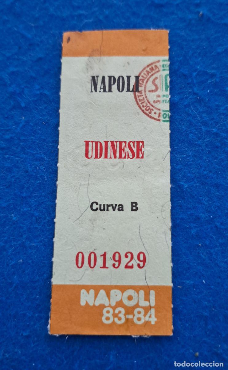 Sports collectibles: NAPOLI vs UDINESE - LEGA NAZIONALE SERIE A - TEMP. 1983/84 - 6 de Mayo de 1984