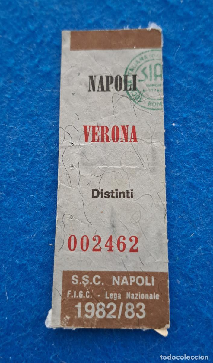 Sports collectibles: NAPOLI vs VERONA - LEGA NAZIONALE SERIE A - TEMP. 1982/83 - 2 de Enero de 1983