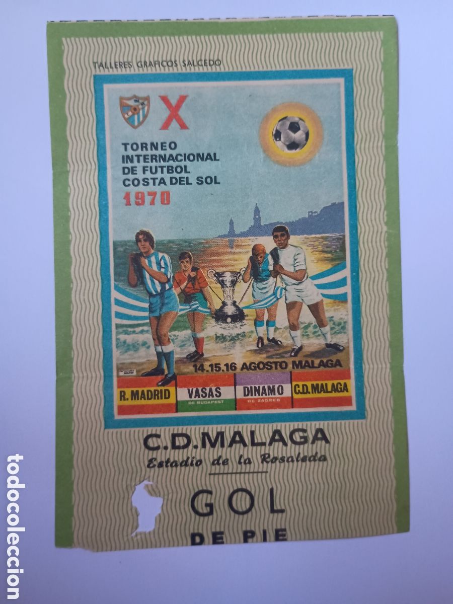 Coleccionismo deportivo: Entrada X trofeo costa del sol 1970