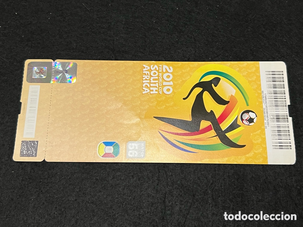 Colecionismo desportivo: ENTRADA ESPA&Ntilde;A PORTUGAL MUNDIAL SUDAFRICA 2010 MATCH 56 OCTAVOS FINAL TICKET SELECCION ESPA&Ntilde;OLA