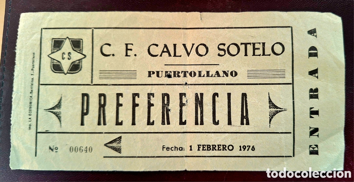 Coleccionismo deportivo: En cada Calvo Sotelo Rayo Vallecano 1/2/76