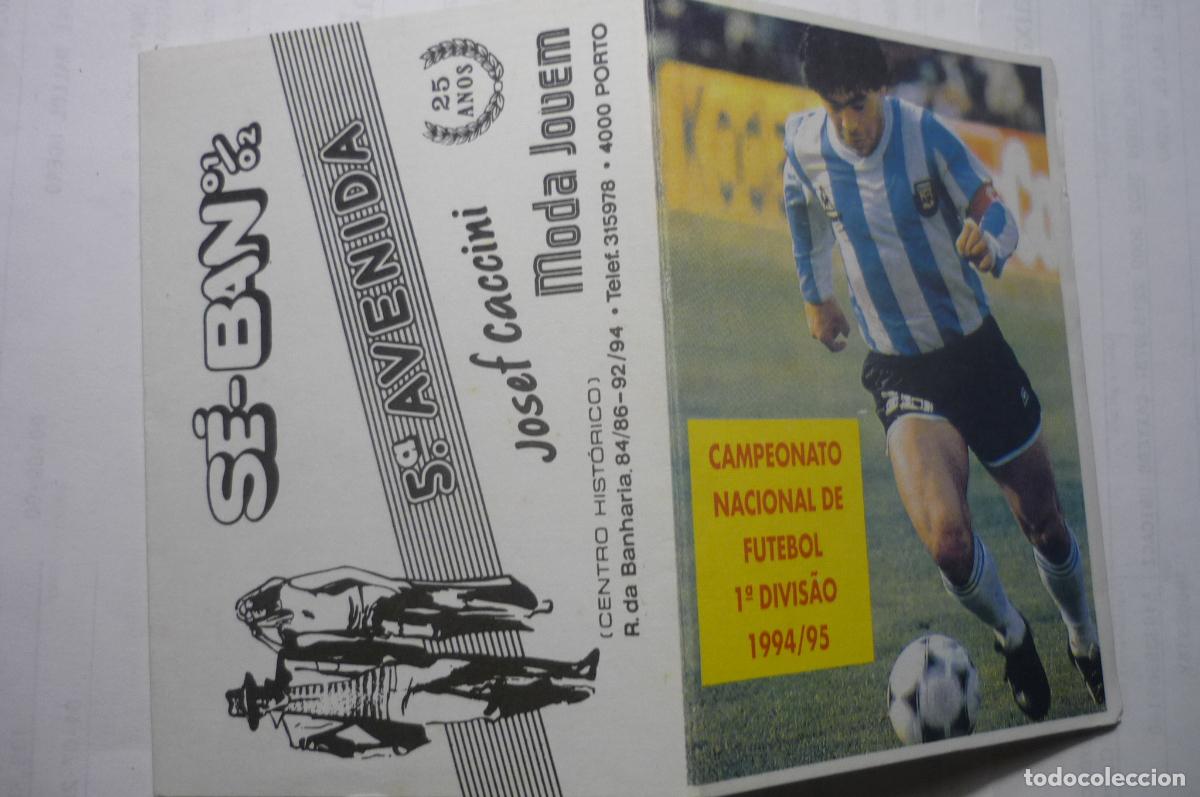 Coleccionismo deportivo: calendario desplegable futbol extranjero 1994 1 division portuguesa maradona