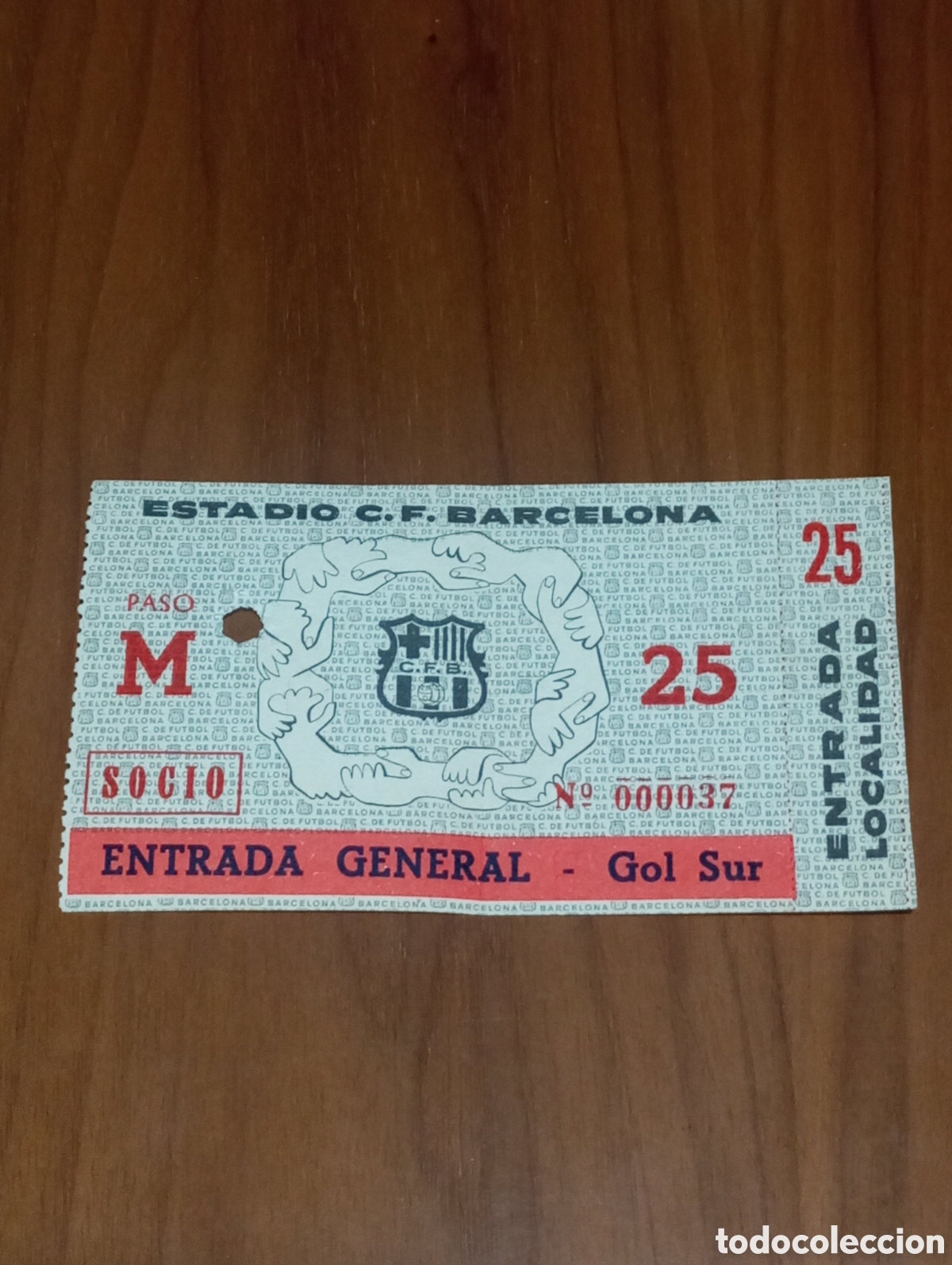 Sports collectibles: ENTRADA BURNLEY 0-4 FLAMENGO 25-9-1957 INAUGURACION CAMP NOU